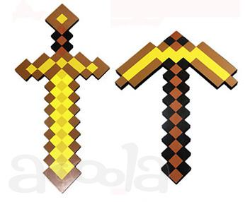 Алмазный меч, кирка и другие предметы Майнкрафт Minecraft